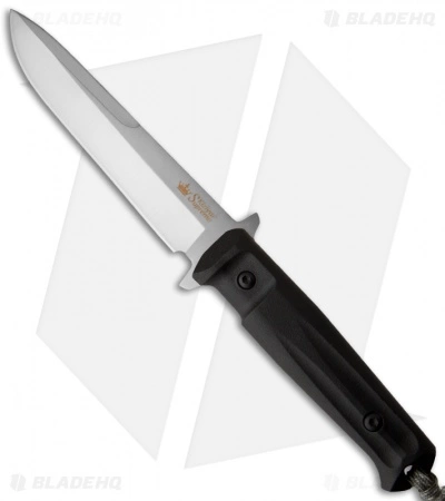 Kizlyar Supreme Knives Trident AUS-8 Tactical Fixed Blade Knife (6" Satin Plain) 3 Kizlyar Supreme Knives Trident AUS-8 Tactical Fixed Blade Knife (6" Satin Plain)