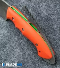 Klecker Knives Klecker Abiqua Hunter Fixed Blade Knife Orange G-10 (4" Satin) DK-151-GO -Avokelavavat Sales Store klecker abiqua hunter fixed orange green g10 dk 151 go top cm