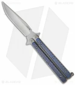 Les Voorhies Custom Knives Model 1 Balisong Butterfly Knife W/ Titanium Scales 2