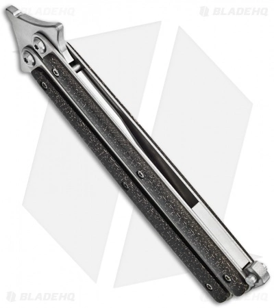 Les Voorhies Custom Model 1 Balisong Large Knife Lightning Strike Carbon Fiber 5 Les Voorhies Custom Model 1 Balisong Large Knife Lightning Strike Carbon Fiber - Image 3