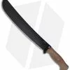 LionSteel MCKF Golok M-5S Machete Fixed Blade Knife (12.2" Black Plain) M5