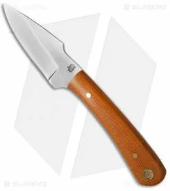 LT Wright Knives Great Plainsman Knife Polished Natural Micarta (Saber D2)