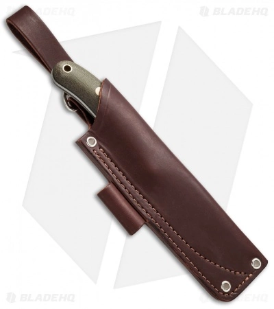 LT Wright Knives LT Wright JX2 Jessmuk O1 Knife Green Micarta (4.5" Satin) 4 LT Wright Knives LT Wright JX2 Jessmuk O1 Knife Green Micarta (4.5" Satin) - Image 2