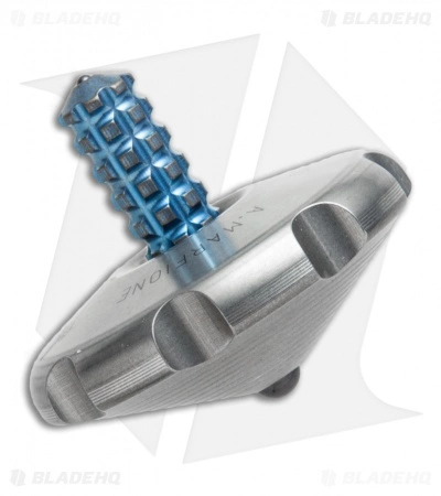 Marfione Custom Knives Spin Top - Stainless Steel/Blue Ti 3 Marfione Custom Knives Spin Top - Stainless Steel/Blue Ti