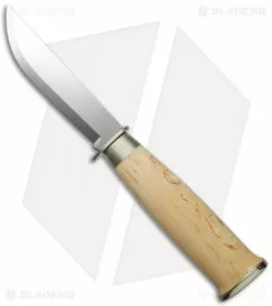 Marttiini Lapinleuku Fixed Blade Knife Curly Birch (Mirror Plain) 235