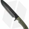 Medford Knife & Tool Medford Bonfire Fixed Blade Knife OD Green G-10 (7.5" Black PVD) MKT