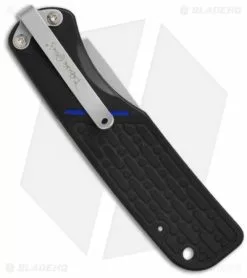 Meyerco Blackie Collins Thin Blue Line Automatic Knife (3.2" Black Serr) USA -Avokelavavat Sales Store meyerco blackie collins matblauto back