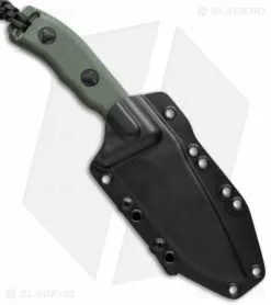 Microtech Currahee Drop Point Knife Fixed Blade (4.5" Green Serr Elmax) 102-2GR -Avokelavavat Sales Store microtech 102 2gr sheath cm