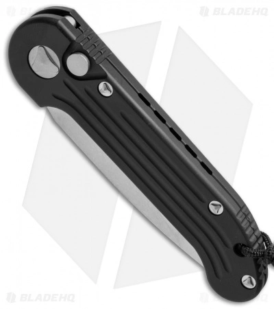 Microtech LUDT Automatic Knife Black (3.4" Stonewash) 135-10 4 Microtech LUDT Automatic Knife Black (3.4" Stonewash) 135-10 - Image 2