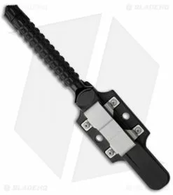 Microtech A.D.O. Tanto Knife T/E Fixed Blade (4.5" Black) 117-1 -Avokelavavat Sales Store microtech ado te black serrated 117 2 sheath back