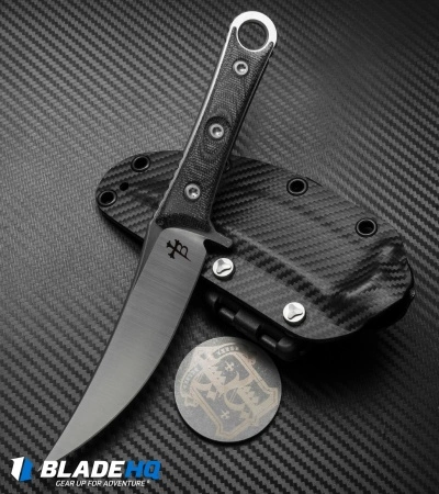 Marfione Custom Knives Borka Blade SBK Prototype Knife Micarta (4.75" Satin) 5 Marfione Custom Knives Borka Blade SBK Prototype Knife Micarta (4.75" Satin) - Image 3