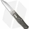 Microtech OSS Cobra Bowie Knife Auto Carbon Fiber (3.75" Stonewash Plain) 137-10 -Avokelavavat Sales Store microtech cobra stonewash 137 10
