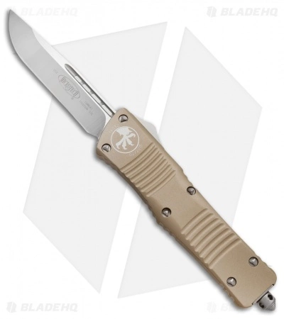 Microtech Combat Troodon S/E OTF Automatic Knife Tan (3.8" Satin) 143-4TA 3 Microtech Combat Troodon S/E OTF Automatic Knife Tan (3.8" Satin) 143-4TA