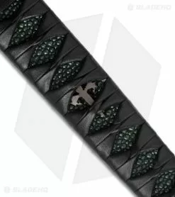 Microtech Marfione Custom Combat Wakizashi Green Rayskin (15.5" Hand Satin D2) 10 Microtech Marfione Custom Combat Wakizashi Green Rayskin (15.5" Hand Satin D2) -Avokelavavat Sales Store microtech combat wakizashi green close up cm