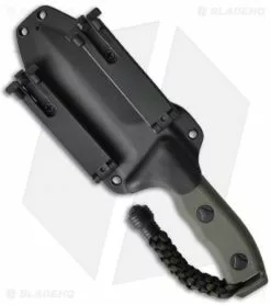 Microtech Green Crosshair Fixed Double Edge Knife (5" Full Serr) 101-3GR -Avokelavavat Sales Store microtech crosshair green 101 1gr sheath back 1