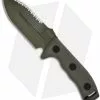Microtech Green Crosshair Fixed Double Edge Knife (5" Full Serr) 101-3GR -Avokelavavat Sales Store microtech crosshair green full serr 101 3gr