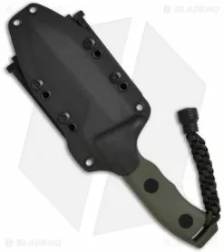 Microtech Green Crosshair Fixed Double Edge Knife (5" Full Serr) 101-3GR -Avokelavavat Sales Store microtech crosshair green full serr 101 3gr sheath