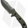 Microtech Crosshair D/E Elmax Fixed Blade Knife (5" Green Serr) 101-2GR -Avokelavavat Sales Store microtech crosshair green serrated 101 2gr jm