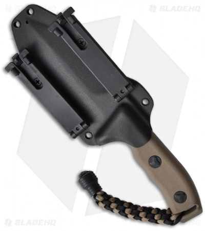 Microtech Crosshair D/E Fixed Blade Knife (5" Tan Serr) 101-2TA 5 Microtech Crosshair D/E Fixed Blade Knife (5" Tan Serr) 101-2TA - Image 3