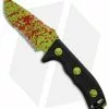 Microtech Currahee Zombie Green Drop Point Knife Fixed Blade (4.5" Serr) 102-2Z