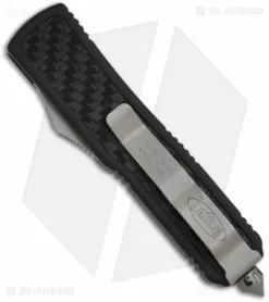Microtech Daytona D/A OTF Knife W/ Carbon Fiber (3.25" Bead Blast Plain) 124-7 -Avokelavavat Sales Store microtech daytona bead blast 124 7 back