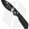 Microtech Marfione Strider Custom DOC D/A Automatic Knife CF (Two-Tone Black Ceramic) -Avokelavavat Sales Store microtech doc double action hand ground two tone black carbon fiber