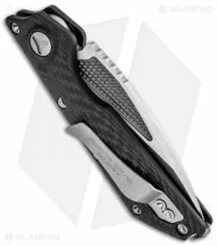 Microtech Marfione Custom DOC Killswitch Automatic Knife Carbon Fiber (3.75" Tri Tone) -Avokelavavat Sales Store microtech doc killswitch hand ground tri tone stonewash carbon fiber side