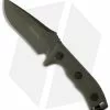 Microtech Currahee Drop Point Knife Fixed Blade (4.5" Green D2) 102-1GR