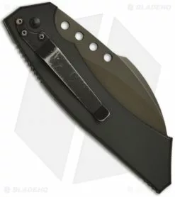 Rare Microtech Green Hawk Automatic Knife (4" Serr) -Avokelavavat Sales Store microtech hawk back