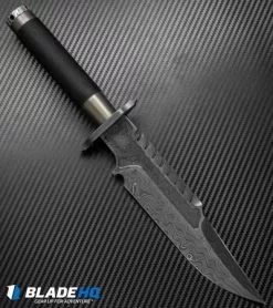 Marfione Custom Knives Interceptor Survival Knife Bronzed (7.875" Damascus) -Avokelavavat Sales Store microtech interceptor chad nichols damascus cm 2