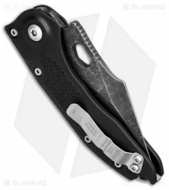 Marfione Custom Knives Marfione Custom Borka Blades Prototype Stitch Auto Knife Black (Acid Wash) -Avokelavavat Sales Store microtech marfion custom stich auto acidwash BHQ 49020 dl side
