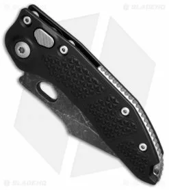 Marfione Custom Knives Marfione Custom Borka Blades Prototype Stitch Auto Knife Black (Acid Wash) -Avokelavavat Sales Store microtech marfion custom stich auto acidwash BHQ 49020 spine