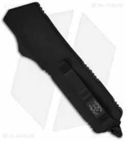 Microtech Scarab Executive Tactical OTF Tanto Knife (3.5" Black Serr) 108-2T -Avokelavavat Sales Store microtech scarab se black tactical 107 1t back