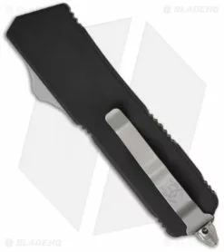 Microtech Scarab Executive Knife OTF Tanto Automatic (3.5" Black Serr) 108-2 -Avokelavavat Sales Store microtech scarab se executive black 107 1 back