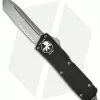 Microtech Scarab Executive OTF Knife Automatic D/A Tanto (3.5" Bead Serr) 108-8