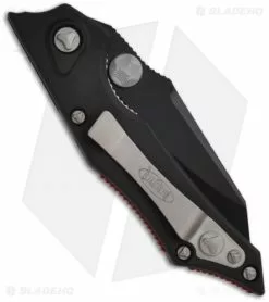 Microtech Select Fire Dual Action Automatic Knife (3.5" Black Serr) 128-2 -Avokelavavat Sales Store microtech select fire da black 128 1 back