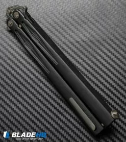 Microtech Marfione Custom Tachyon III Balisong Knife DLC Titanium (4.5" Damascus) 10 Microtech Marfione Custom Tachyon III Balisong Knife DLC Titanium (4.5" Damascus) -Avokelavavat Sales Store microtech tachyon III balisong dlc ti dam side cm