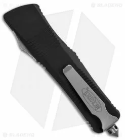 Microtech Troodon Knife Tanto OTF Automatic (3" Stonewash Full Serr) 140-12 6 Microtech Troodon Knife Tanto OTF Automatic (3" Stonewash Full Serr) 140-12 -Avokelavavat Sales Store microtech troodon te full serr black 140 3 back