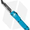 Microtech UTX-70 Tanto OTF Auto Knife Turquoise (2.4" Black Full Serr) 149-3TQ -Avokelavavat Sales Store microtech utx 70 149 3 tq bhq 36244 cm