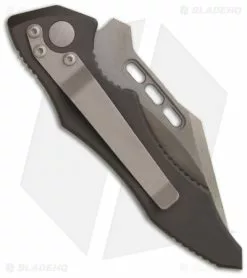 Vintage Microtech Vector Automatic Knife (3.1" Black Serr) 05/2002 5 Vintage Microtech Vector Automatic Knife (3.1" Black Serr) 05/2002 -Avokelavavat Sales Store microtech vector auto black serr 300109 2393 back