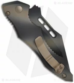 Microtech Tan Camo Vector Automatic Knife (3.95" Serr) 132-2TC -Avokelavavat Sales Store microtech vector tan camo 132 1tc back
