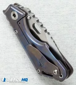 Strider Knives Mick Strider Custom MSC Stub XL Tanto Knife Ano Titanium (3.25" Nightmare) -Avokelavavat Sales Store msc stub xl purple bronze side logo cm