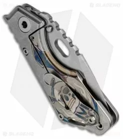 Strider Knives Mick Strider Custom MSC Stub XL Tanto Knife Custom Anodized Ti (3.25" Satin/SW) -Avokelavavat Sales Store msc stub xl skull ano BHQ 37112 er side