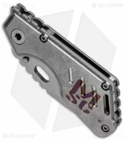 Strider Knives Mick Strider Custom MSC Stub XL Tanto Knife Custom Anodized Ti (3.25" Satin/SW) -Avokelavavat Sales Store msc stub xl skull ano BHQ 37112 er spine