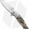George Muller Knives George Muller LL-EE Flipper Knife Mammoth Molar (3.375" Damasteel)
