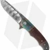 George Muller Knives George Muller LL-BB Flipper Knife Red LSCF/Zirconium (3.75" Damasteel) -Avokelavavat Sales Store muller ll bb twisted damasteel cm