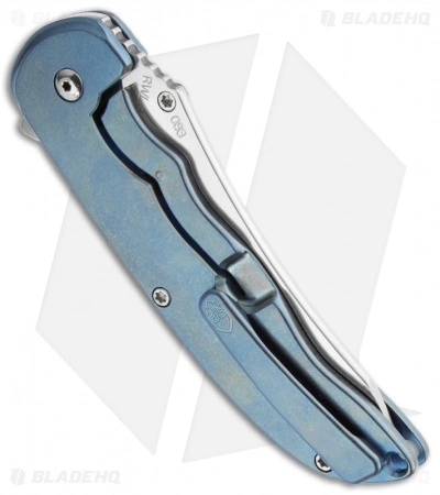 John Grimsmo The Norseman Flipper Bronze Titanium Folder (3.625" Plain) 068 4 John Grimsmo The Norseman Flipper Bronze Titanium Folder (3.625" Plain) 068 - Image 2