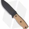 Ontario Knife Company Ontario Afghan Knife Fixed Blade Tan Micarta (5.38" Black Plain) 9419TM -Avokelavavat Sales Store okc afghan tan micarta