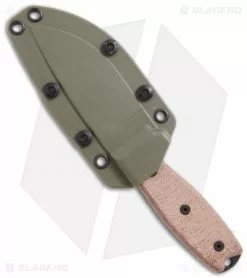 Ontario Knife Company Ontario RAT-3 Knife Fixed Blade 1095 Steel W/ Green Sheath (3.75" Black Serr) -Avokelavavat Sales Store okc rat 3 1095 serr sheath green