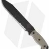 Ontario Knife Company Ontario RD-9 Ready Detachment Knife W/ Black Micarta Handle (9.5" Black Serr) 2 Ontario Knife Company Ontario RD-9 Ready Detachment Knife W/ Black Micarta Handle (9.5" Black Serr) -Avokelavavat Sales Store okc rd9 black micarta serr